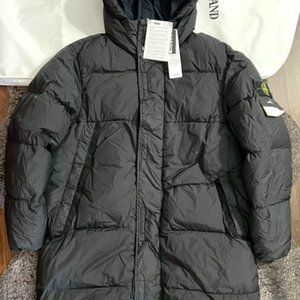 STONE ISLAND GIACCONE VERA PIUMA (BLACK)